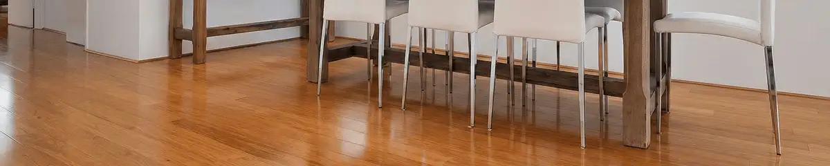 Professionally installed and refinished bamboo flooring in a residential home, showcasing smooth finish and natural wood tones in San Diego, CA