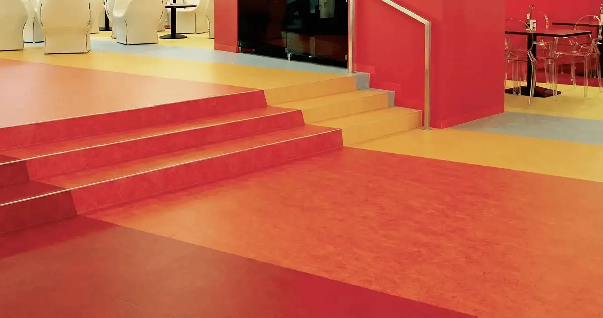 Snack bar with beautiful professionally installed linoleum flooring in San Diego, CA